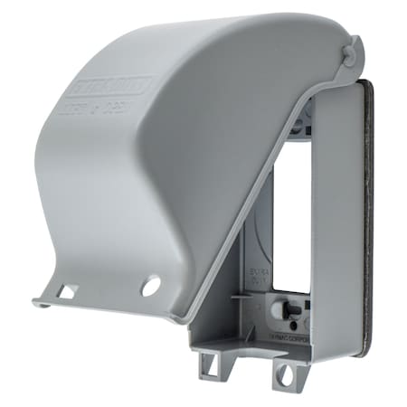 Hubbell Wiring Device-Kellems Weatherproof Cover, Wall Box Type, 1 Gang, Cast Metal WP26E